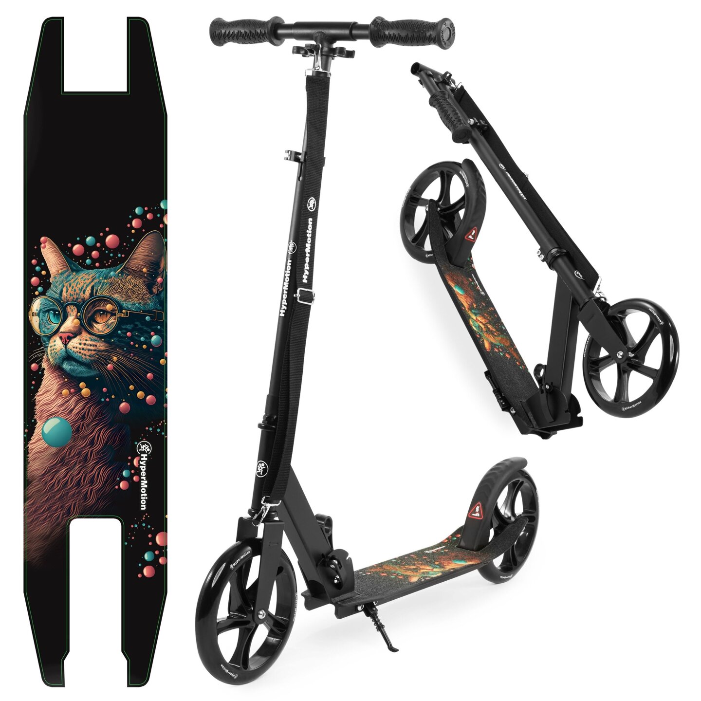 Two-wheeled city scooter VIBE Black HyperMotion - 100kg